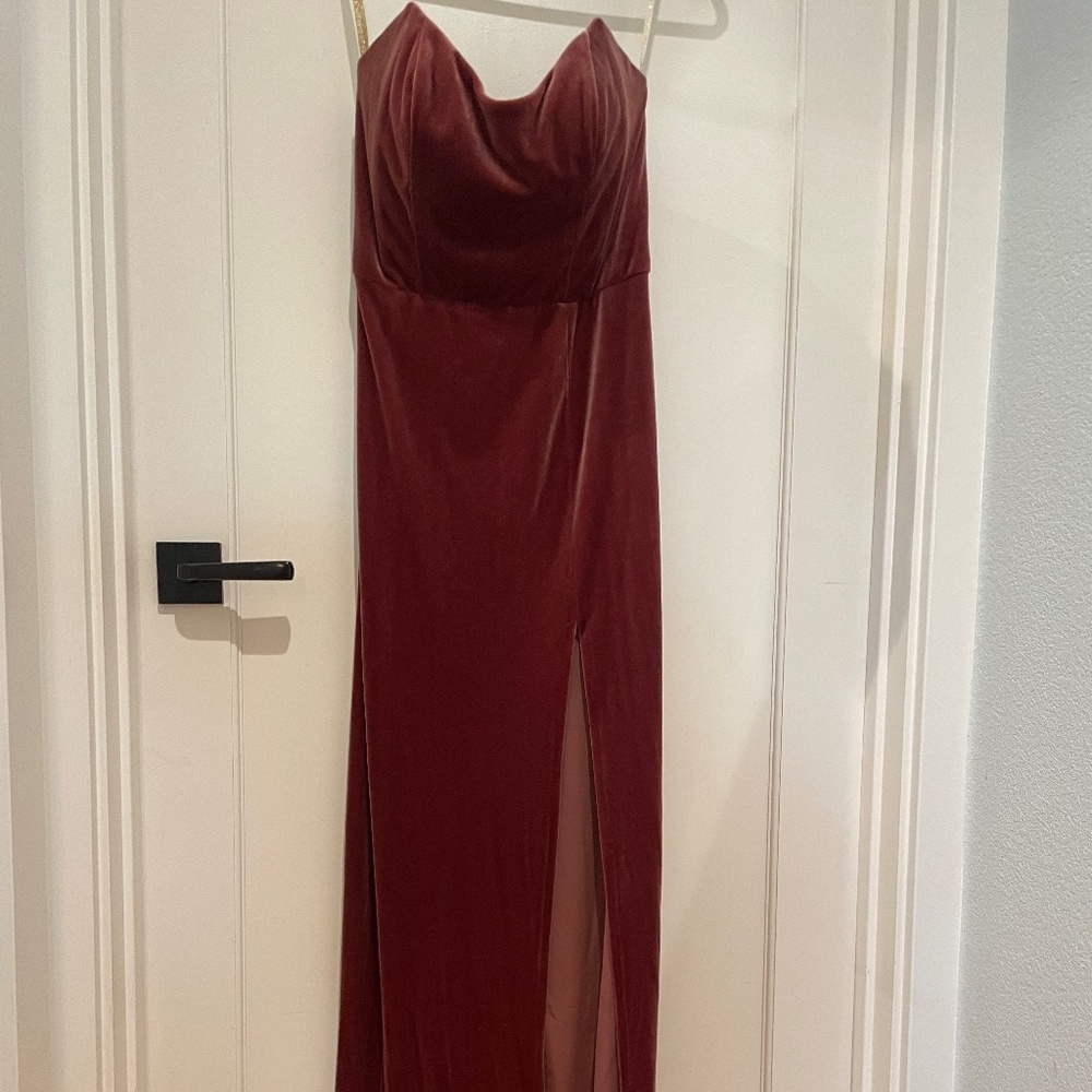 Jenny Yoo Liliana Size 10 in Cinnamon Rose